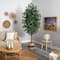 8ft. Ficus Artificial Tree in Handmade Natural Cotton Planter